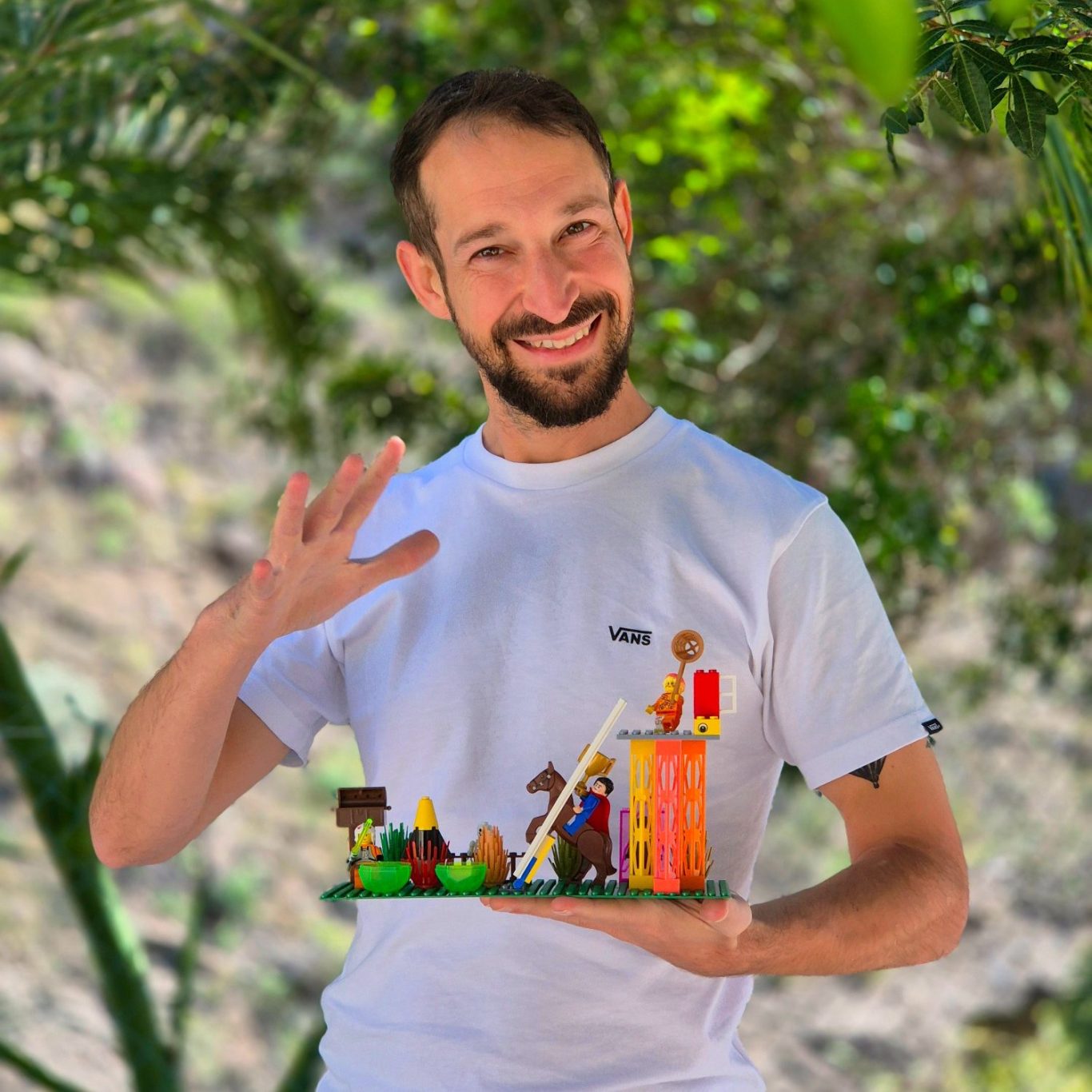 Daniel Bils Foto von Daniel Bils mit Klemmbausteinen